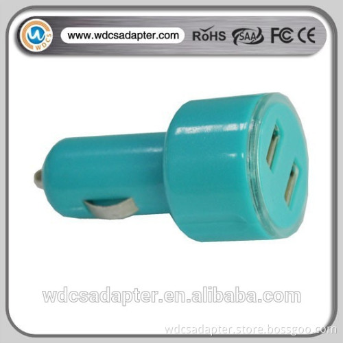 new design dual usb car charger for mobile phone